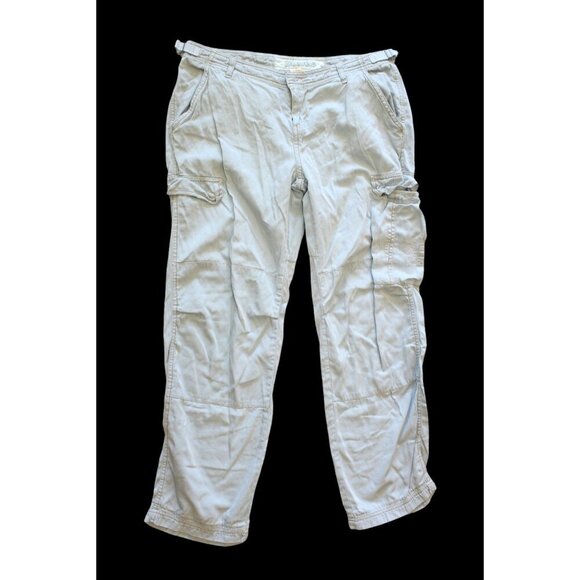 Vtg Da Nang Women's Cargo Pants Size Large Pockets Y2K Cinch Hems utility punk - Picture 1 of 12